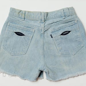 1970s Levis Cut Off Shorts Light Denim Frayed Jeans W 29