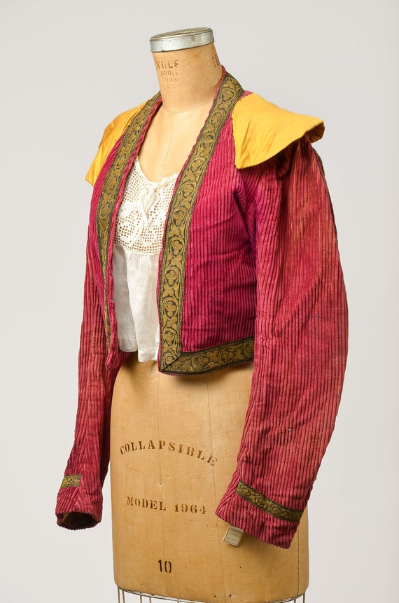 Vintage Muse Corduroy Crop Jacket