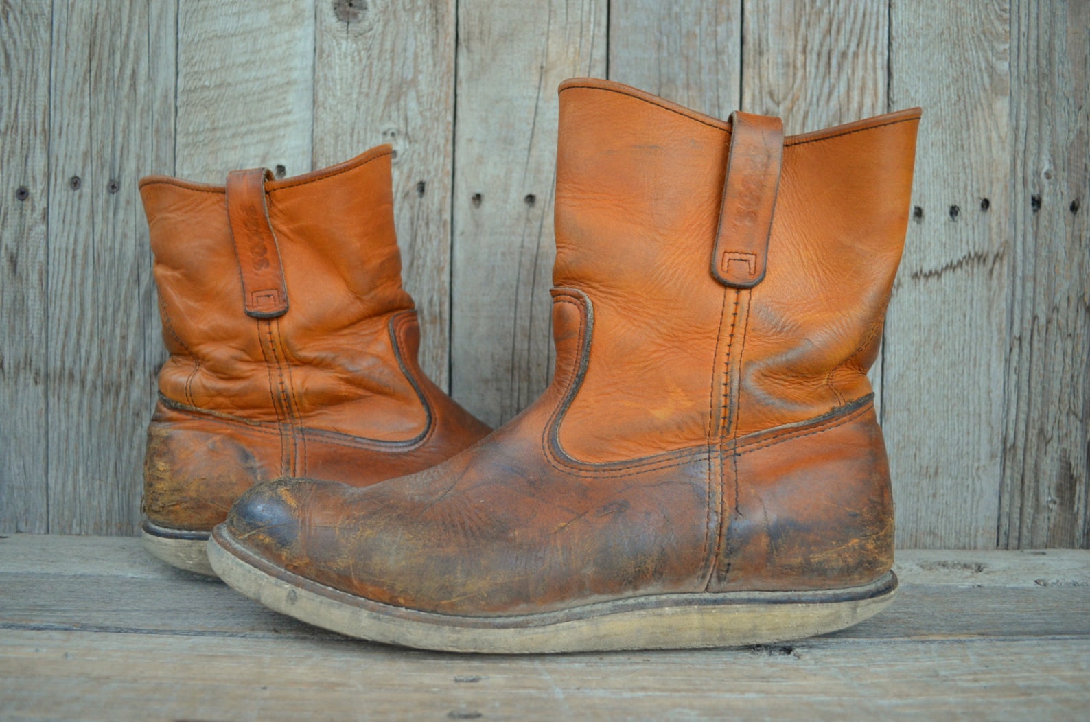red wing pull on boots pecos