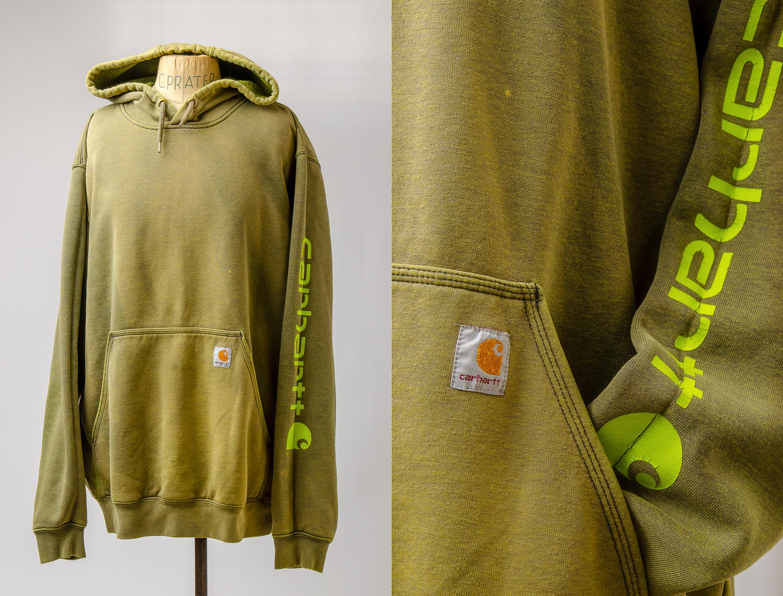 Carhartt Sun-Faded Distressed Zip-Up Hoodie Sweatshirt
