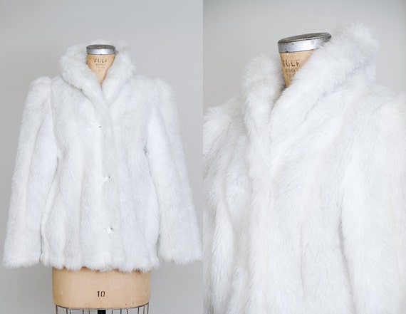 white fluffy jacket