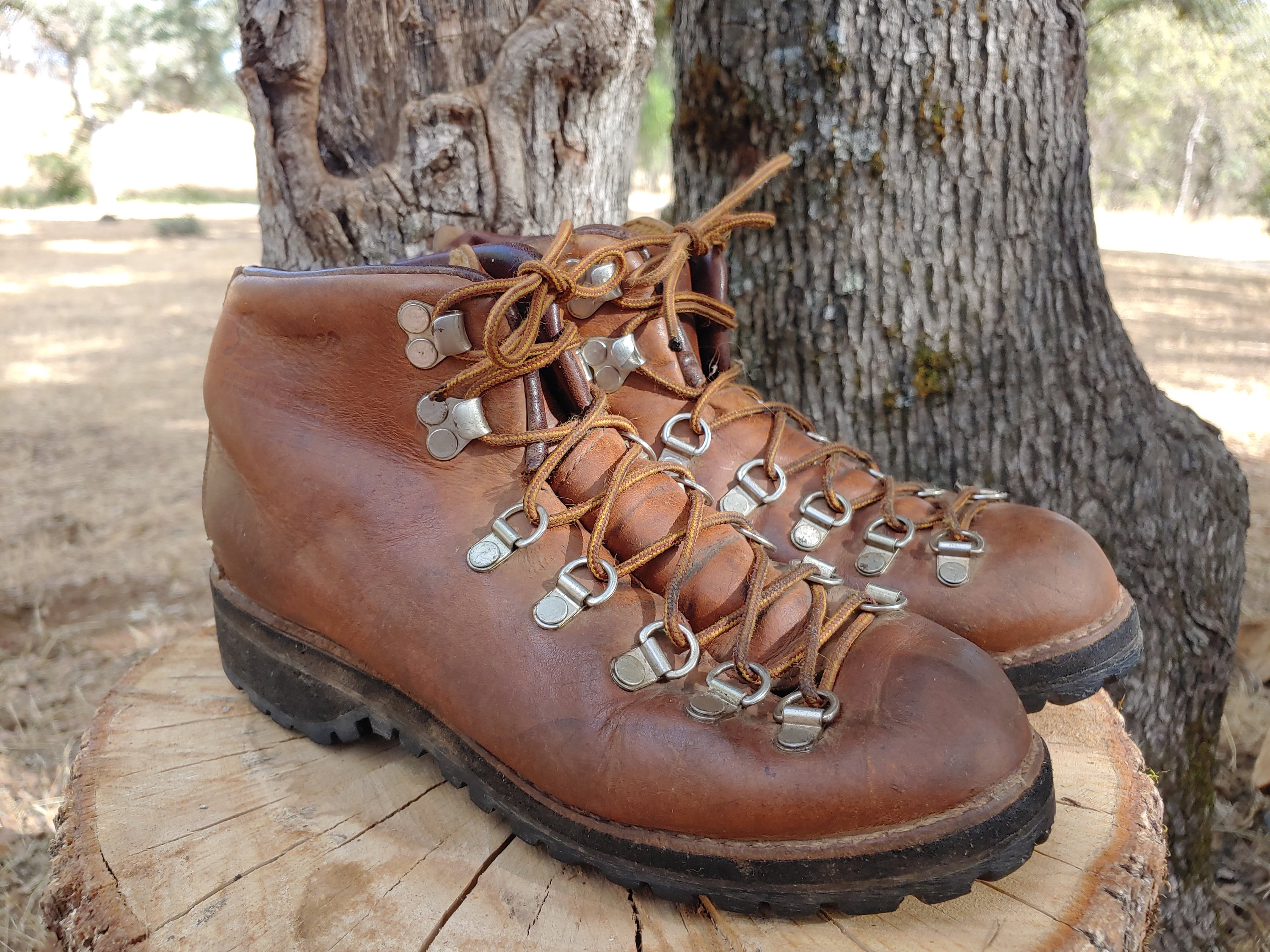 Vintage Danner Mountaineer Leather Lace Up Ankle Hiking Boots Etsy