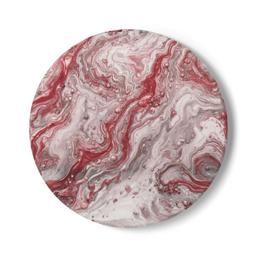 Pink Coaster Set Pink Marble Drink Coasters Set, Blush Abstract Coaster Set, Feminine ...