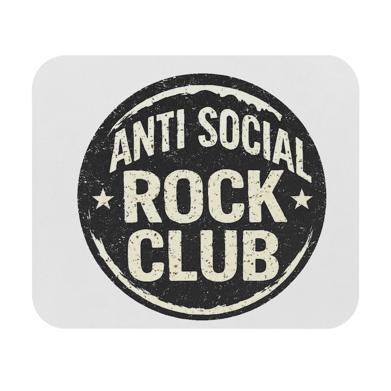 Anti Social Rock Club Mouse Pad image 1