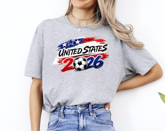 United States Football T-Shirt, International Soccer 2026 Shirt