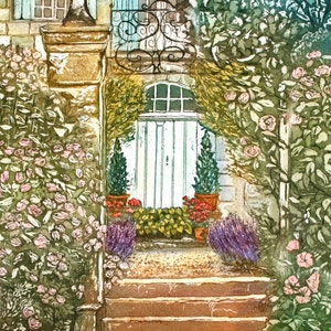 A Place in France, Etching with Aquatint , French Doorway .