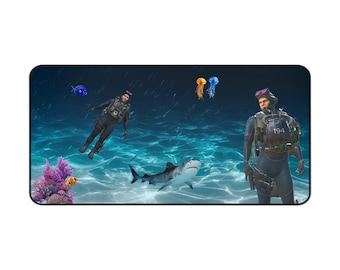Frogman-bril en Wet Sox CT Agents in the ocean XXL, bureaumat 16 x 32 inch