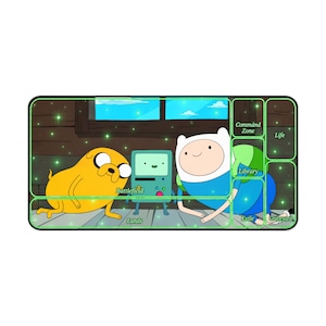 Adventure Time Finn, Jake e Bmo MTG Tappetino da gioco extra large Magic The Gathering 32" x 16" pollici