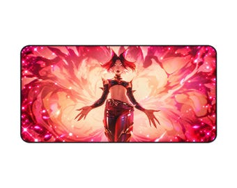KDA Firestarter Ahri LOL Extra Large Deskmat 32" x 16" Inches