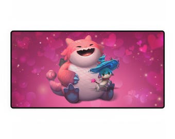 Chonc and Dowsie Teamfight Tacticts Desk Mat 35.5" x 15.5"