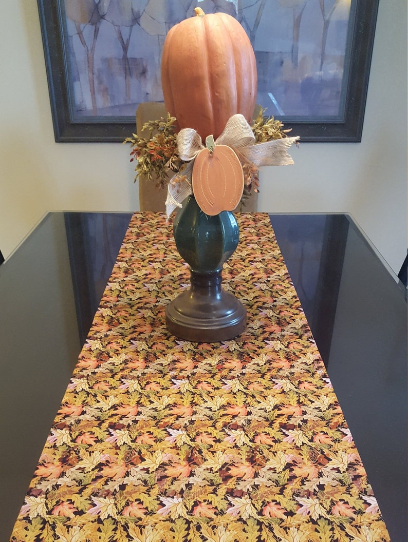 Autumn Table Runner Thanksgiving Table Runner Fall Table Runner Harvest Table Runner