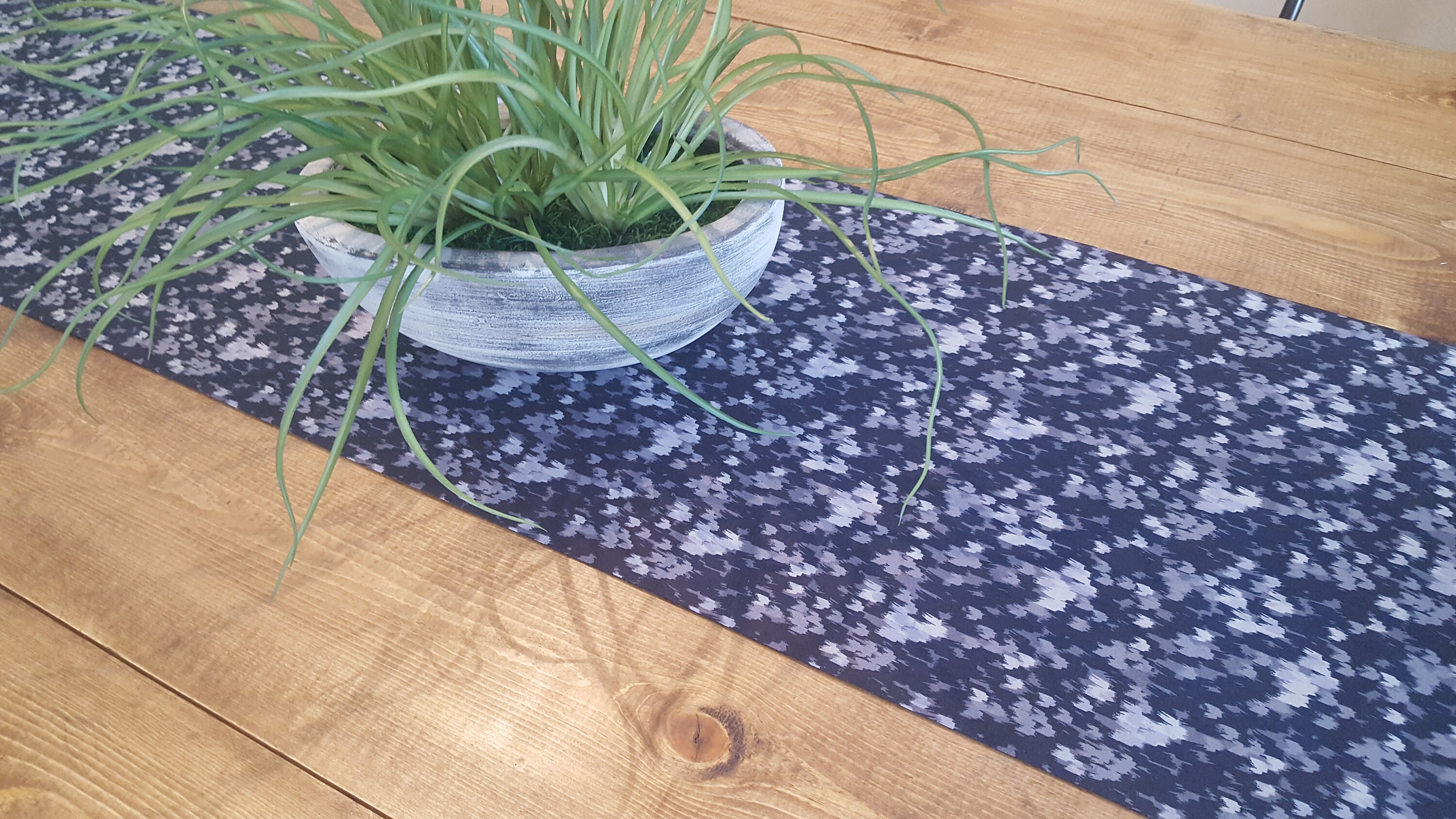 Table Runner Black Table Runner Black and Gray Table Etsy 日本