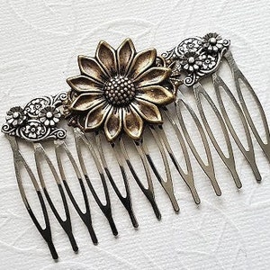 Antique Vintage Jeweled Comb - Etsy display picture 1