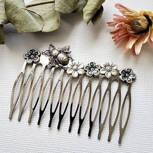 Jeweled Hair Comb Etsy
