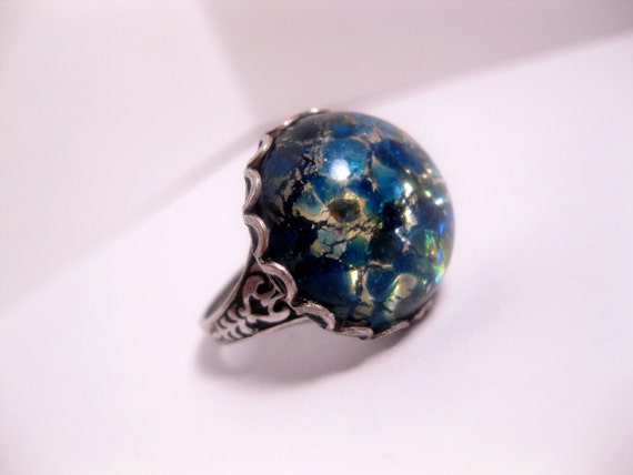 Blue Japanese Water Opal Ring Adjustable - Etsy