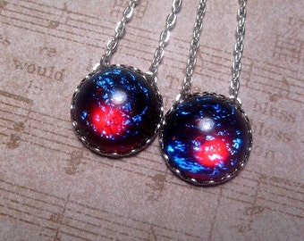 Collar de ópalo de fuego - Ópalo de fuego de dragón - Aliento de dragón - Ópalo mexicano - Collar de longitud personalizada - Regalo de Navidad