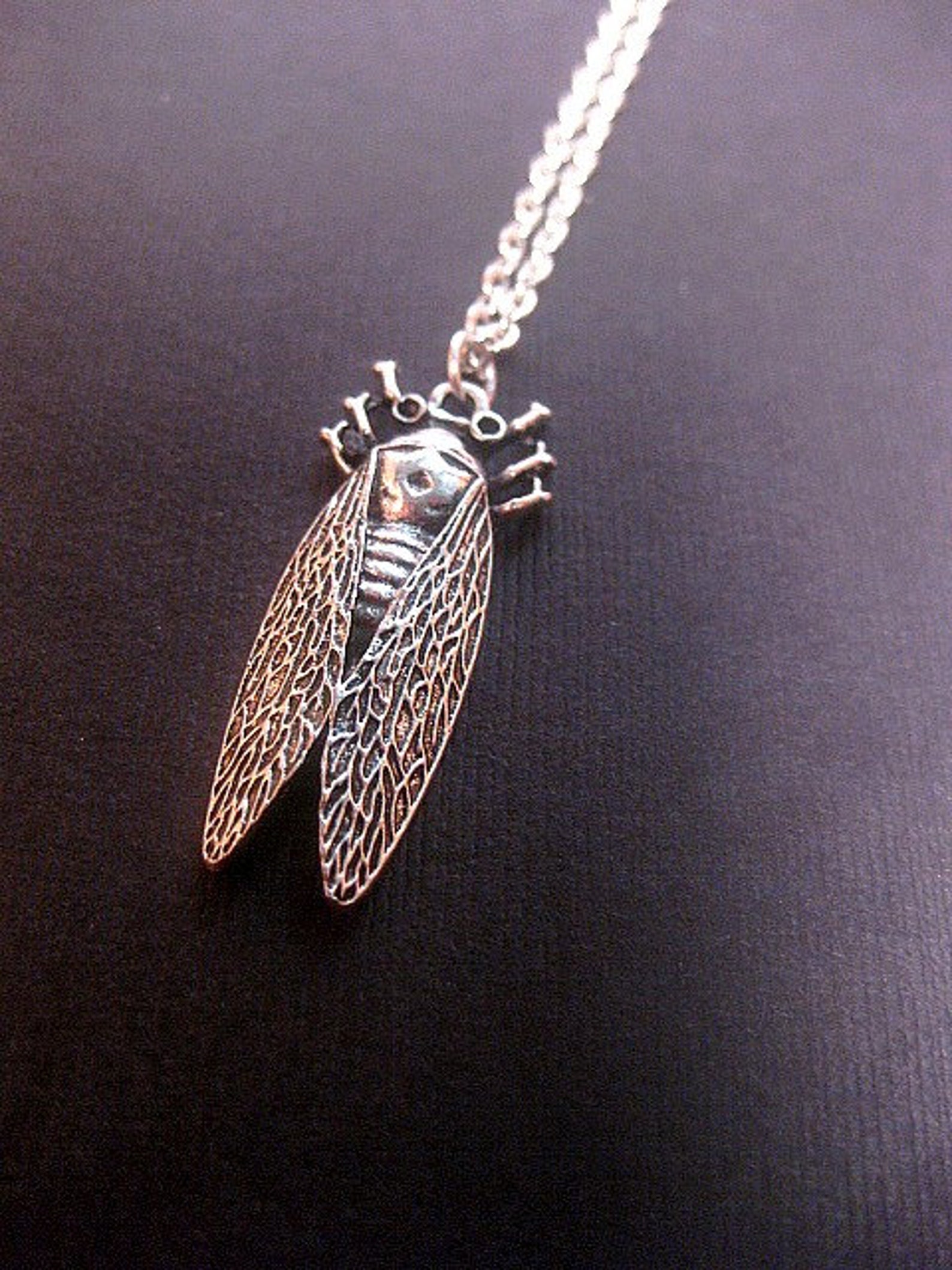 Insect Jewelry Bug Necklace Cicada | Etsy