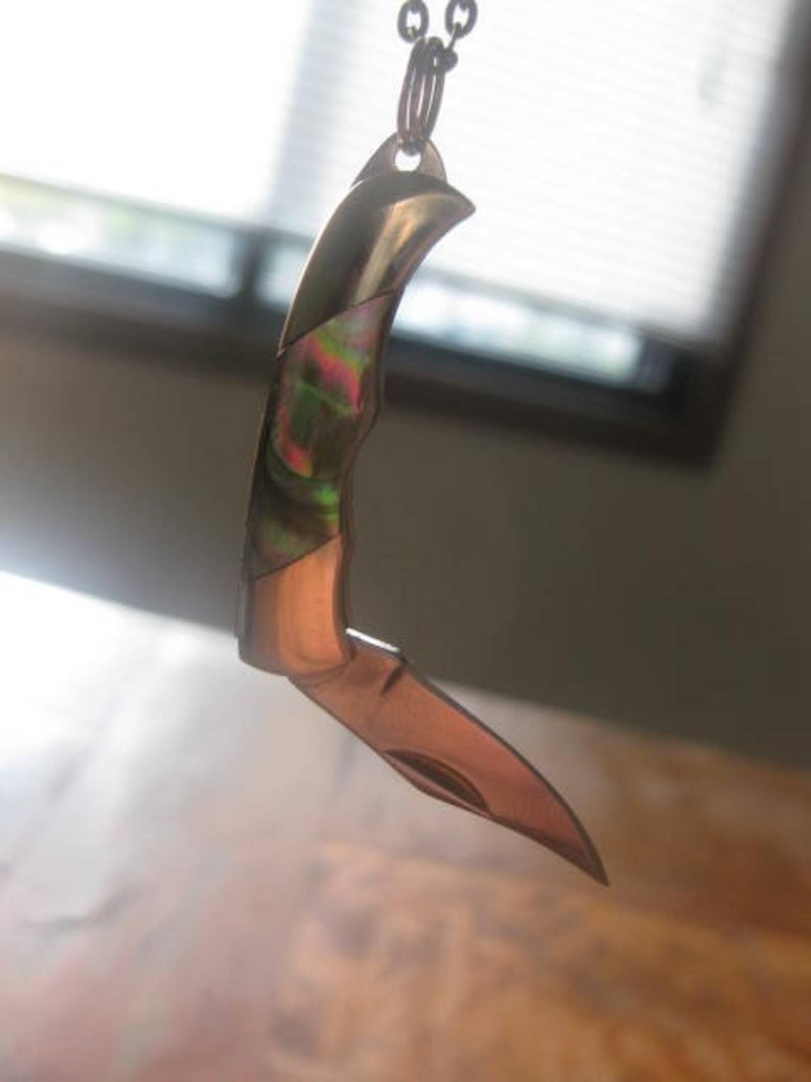 Mini Pocket Knife Necklace Mens Gift Folding Knife Etsy