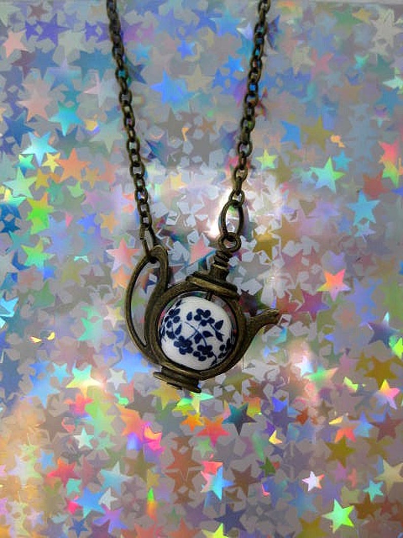 Me Not Necklace Teapot Necklace Alice in Wonderland Etsy