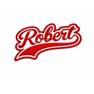 Custom Script Name Patch Personalized Embroidery Iron On Badge