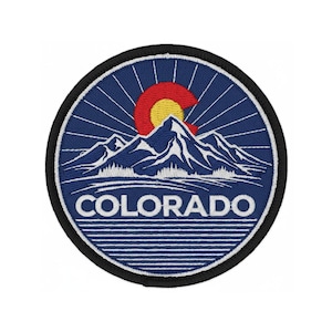 Colorado Mountain Embroidered Patch