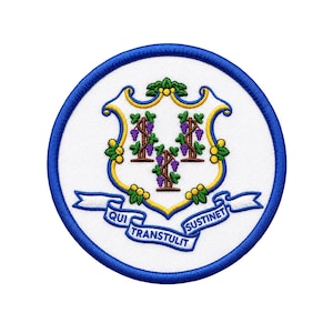 Connecticut State Seal Embroidered Patch