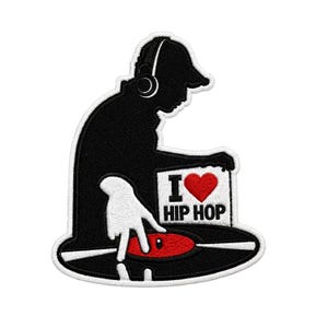 Hip Hop DJ Embroidered Patch