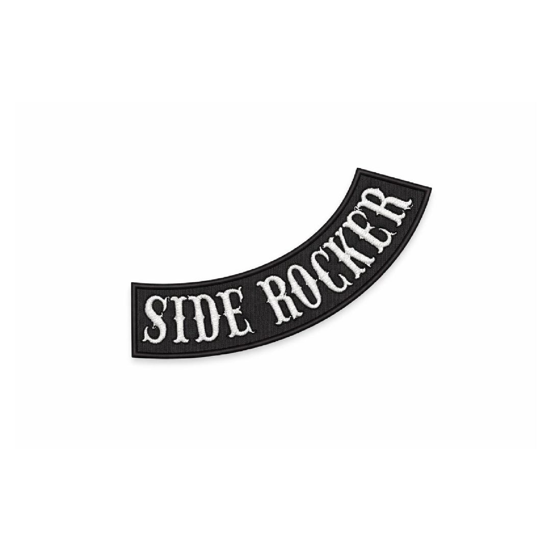 Patch Rocker Background Custom Side Rocker Embroidered Patch - Etsy