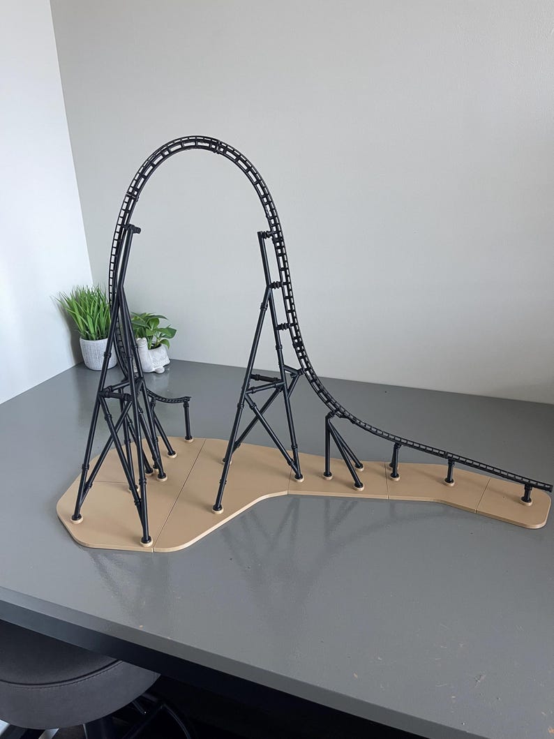 Scale Model Coaster The Raptor (velocicoaster Inspired) Roller Coaster Model Kit - Etsy