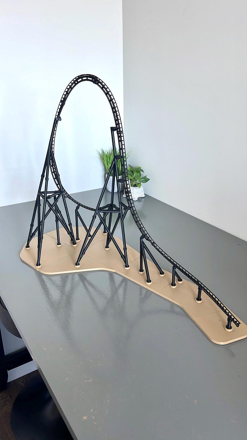 Scale Model Coaster The Raptor (velocicoaster Inspired) Roller Coaster Model Kit - Etsy