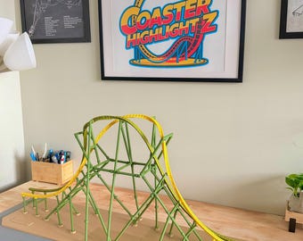 Modelo de montaña rusa Celestial Spin (inspirado en Stardust Racers)