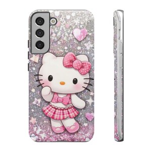 ハローキティ ピンクグリッター タフフォンケース 画像 9