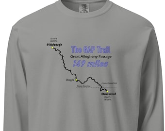 GAP Bike Trail-T-shirt met lange mouwen – Allegheny Passage