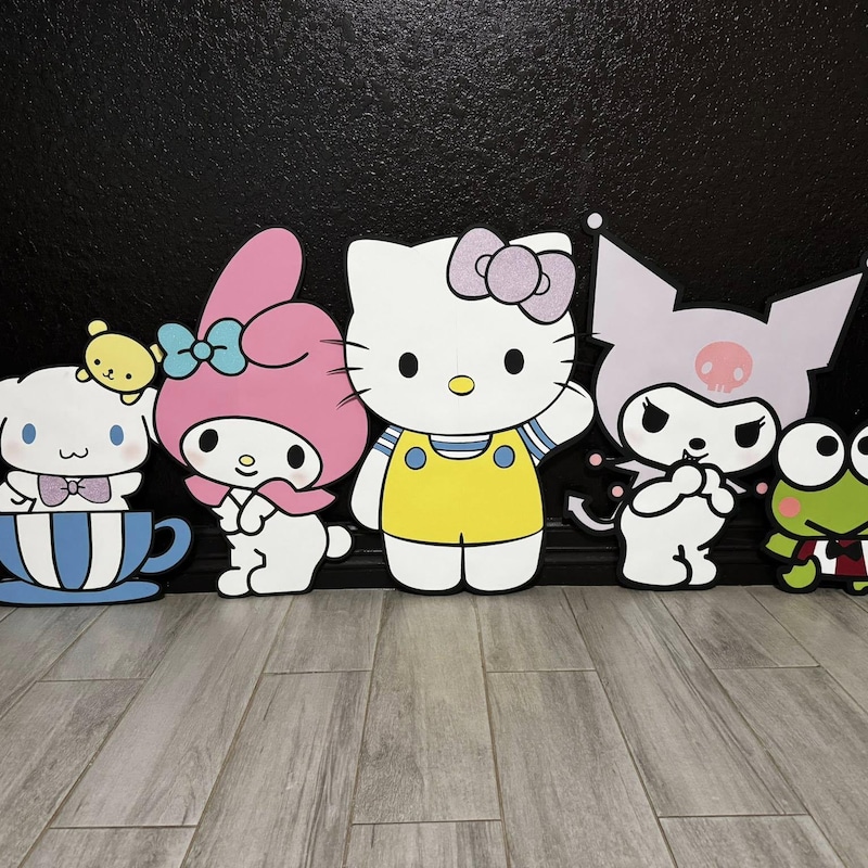 Hello Kittys Cutouts - Etsy