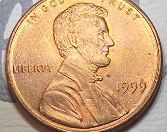 1999 Lincoln Memorial Penny No Mint Mark Circulated Close AM US Coin