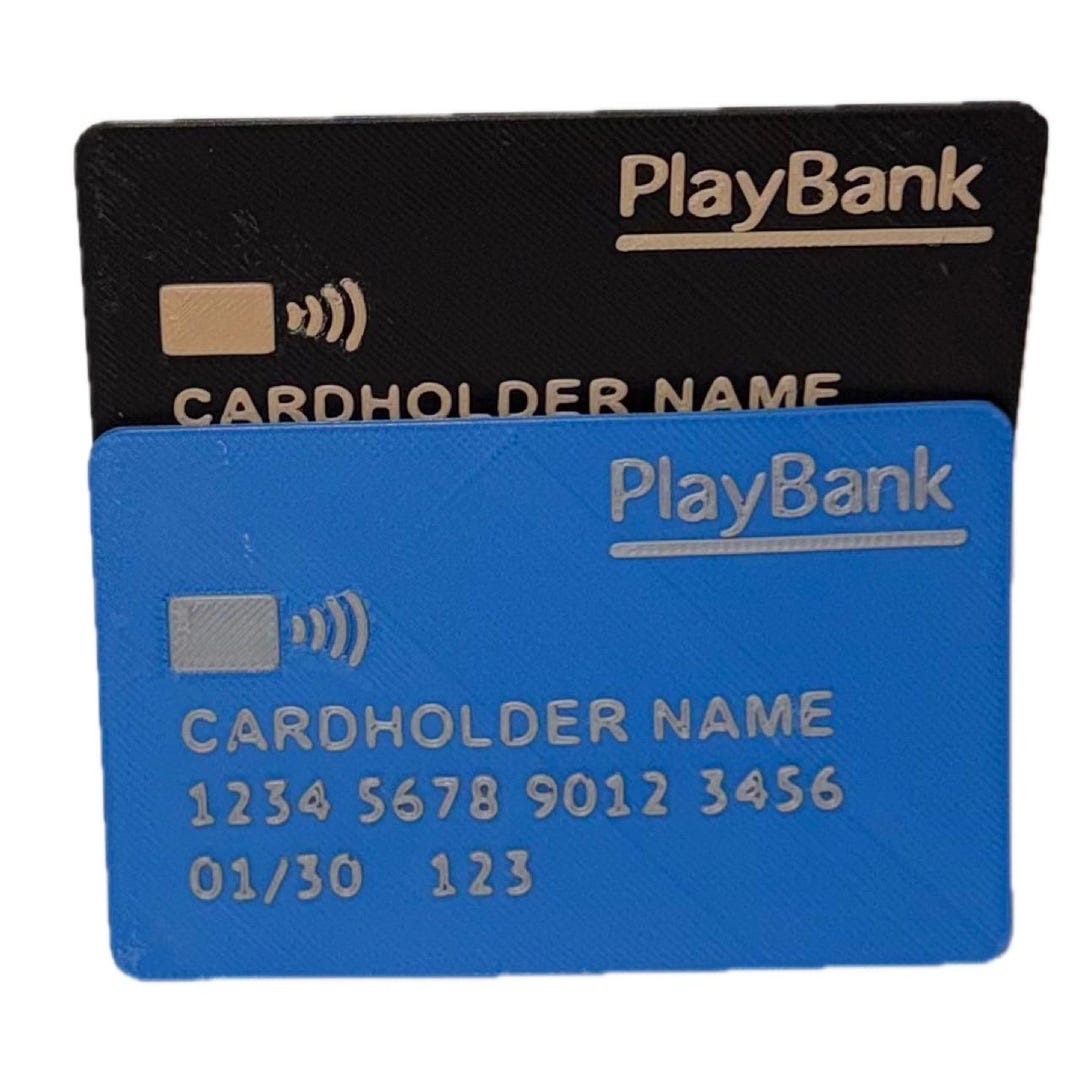 Custom Kid Toy Credit Card for Pretend Play - Etsy