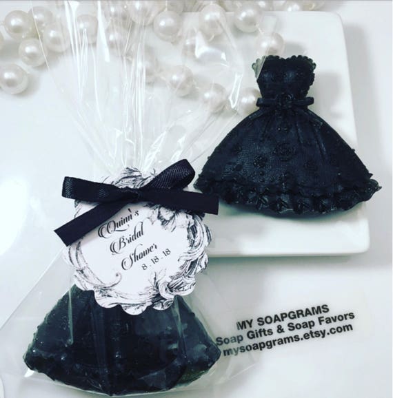 10 Little Black Dress Soap Favors / Quinceañera Favors / Bridal Shower Favors / Breakfast at Tiffany's Favors / Dress Soaps Il_570xn