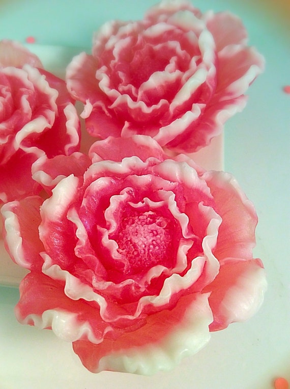 100 Peony Flower Soap Favors / Mother's Day / Birthday Favors / Wedding Favors / Decorative Soap Il_570xn