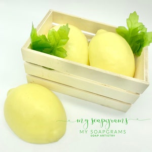 Lemon Soap Set / Lemon Soap / Decorative Lemons / Fruit Soap Set / Gift for Mom / Teacher Gift / Fake Food Soap