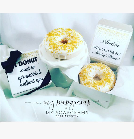 Bridesmaid Proposal Box Bridesmaid Gift Wedding Party Proposal Bridesmaids I Donut Want To Get Married Without You Bridal Party Gifts Il_570xn