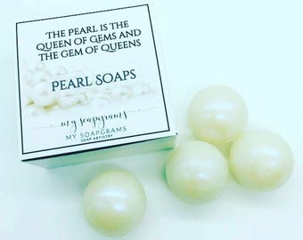 Pearl Soaps Mother's Day Bridal Soap Collection Soap Spheres For Her Soap Pearls