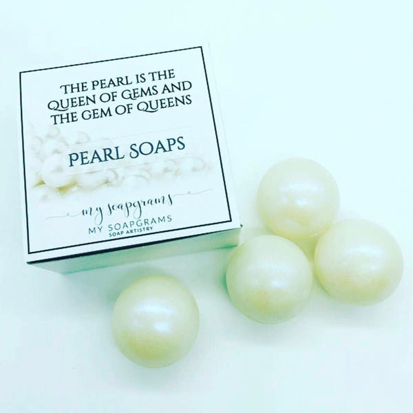 Pearl Soaps Mother's Day Bridal Soap Collection Soap Spheres For Her Soap Pearls