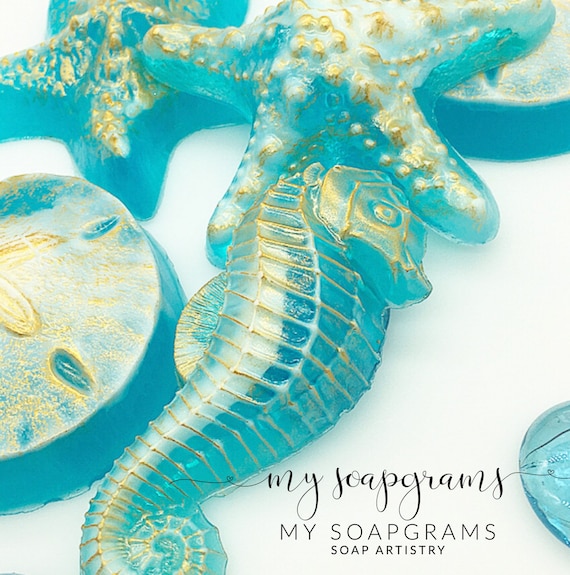 10 Seahorse Soap Party Favors Unique Wedding Favors Nautical Soap Favors Seashell Soap Favors Beach Wedding Favors Il_570xn