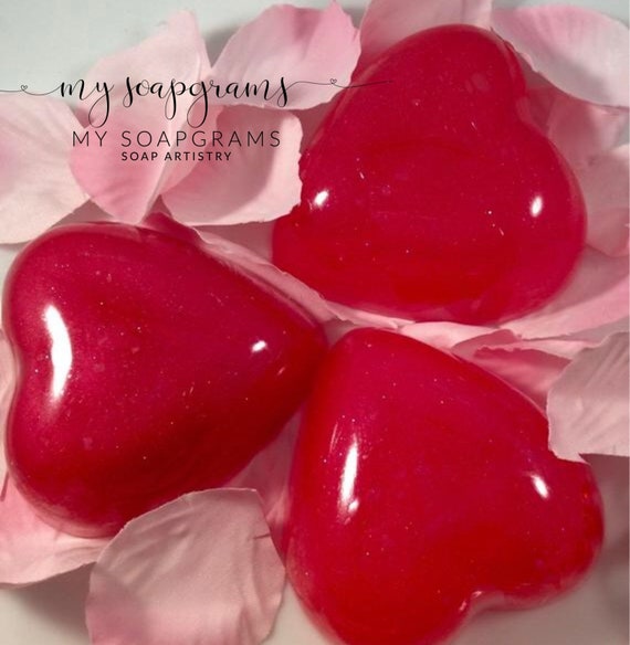 Heart Soap / Valentine's gift / Love Gift / Wedding Favors / Shower Favors / Heart Favors /Party Favors Il_570xn