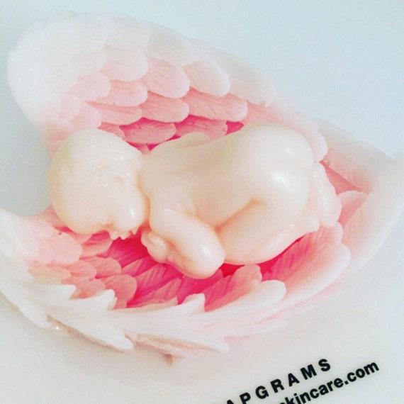50 It's A Girl Baby Angel Angel Wings Baby Shower Favors Baptism Favors Baby Girl Angel Soap Christening Favors Pink Baby Shower Il_570xn