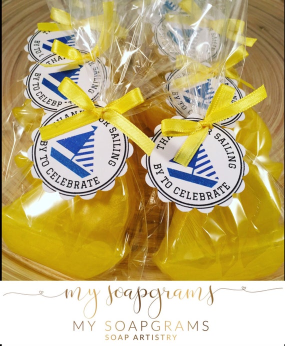 20 Sail Boat Soap Favors / Nautical Themed Birthday Party / Baby on Board Soap Favors / Nautical Soap Favors / Nautical Wedding Favors Il_570xn