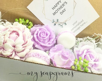 Floral Gift Soap Set, Hostess Gift Set, Flower Soap Set, Thinking of you, Mother’s Day Gift Set, Gifts for mom, Valentines gift