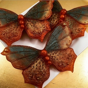 Schmetterling Seifen Set / Antike Schmetterlinge Seifen / Muttertagsgeschenk / Dekoseife / Bronze Schmetterling Seifen Set