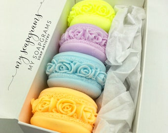 Macaron Soap Set Hostess Soap Macaron Gift Set Rose macaroon