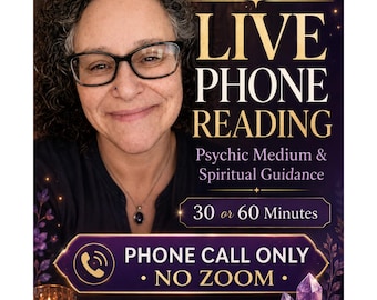 Live Psychic Medium Reading | Spiritual Guidance, 30 or 60 Minutes (Phone Call)